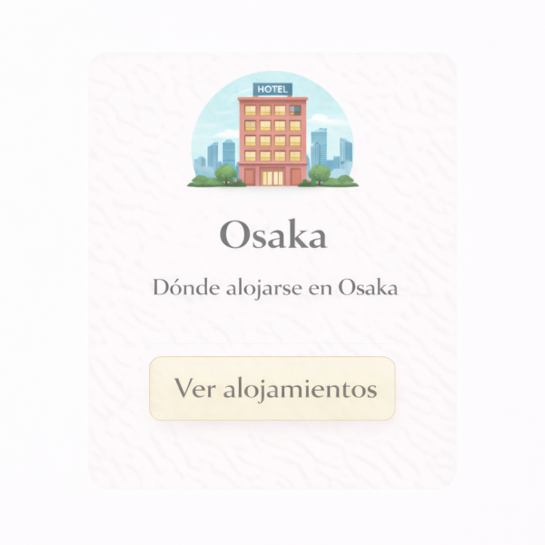 alojamientos osaka