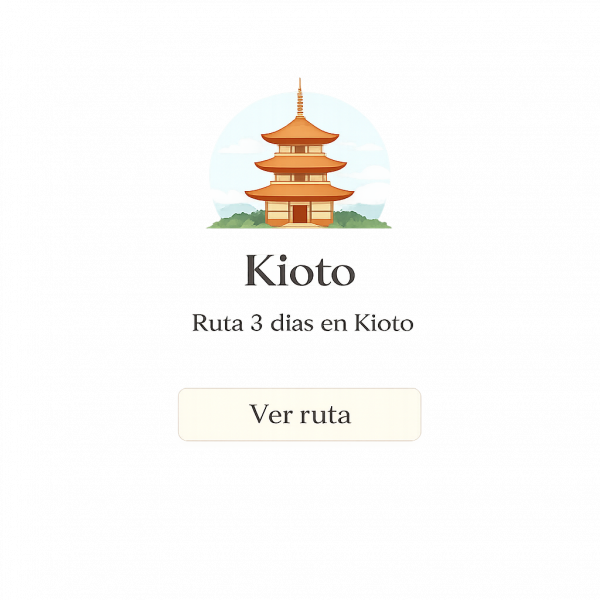 itinerario kioto