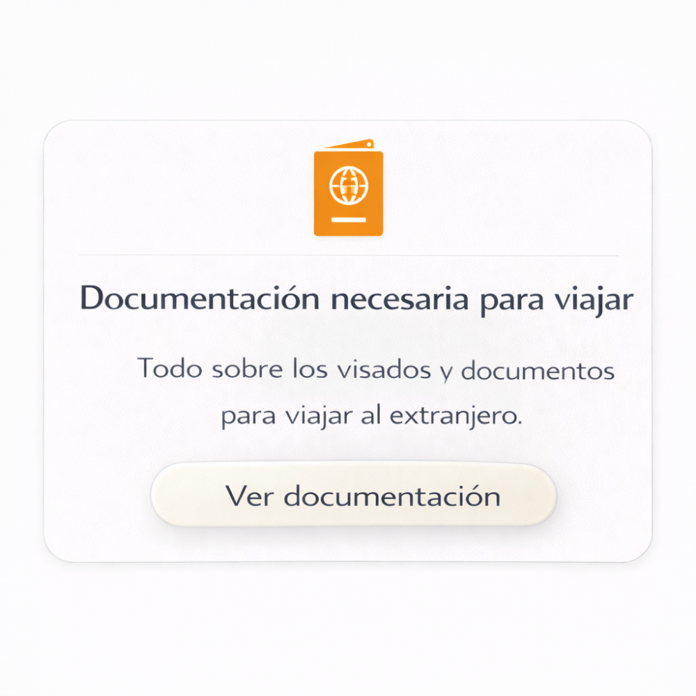 Documentación para viajar